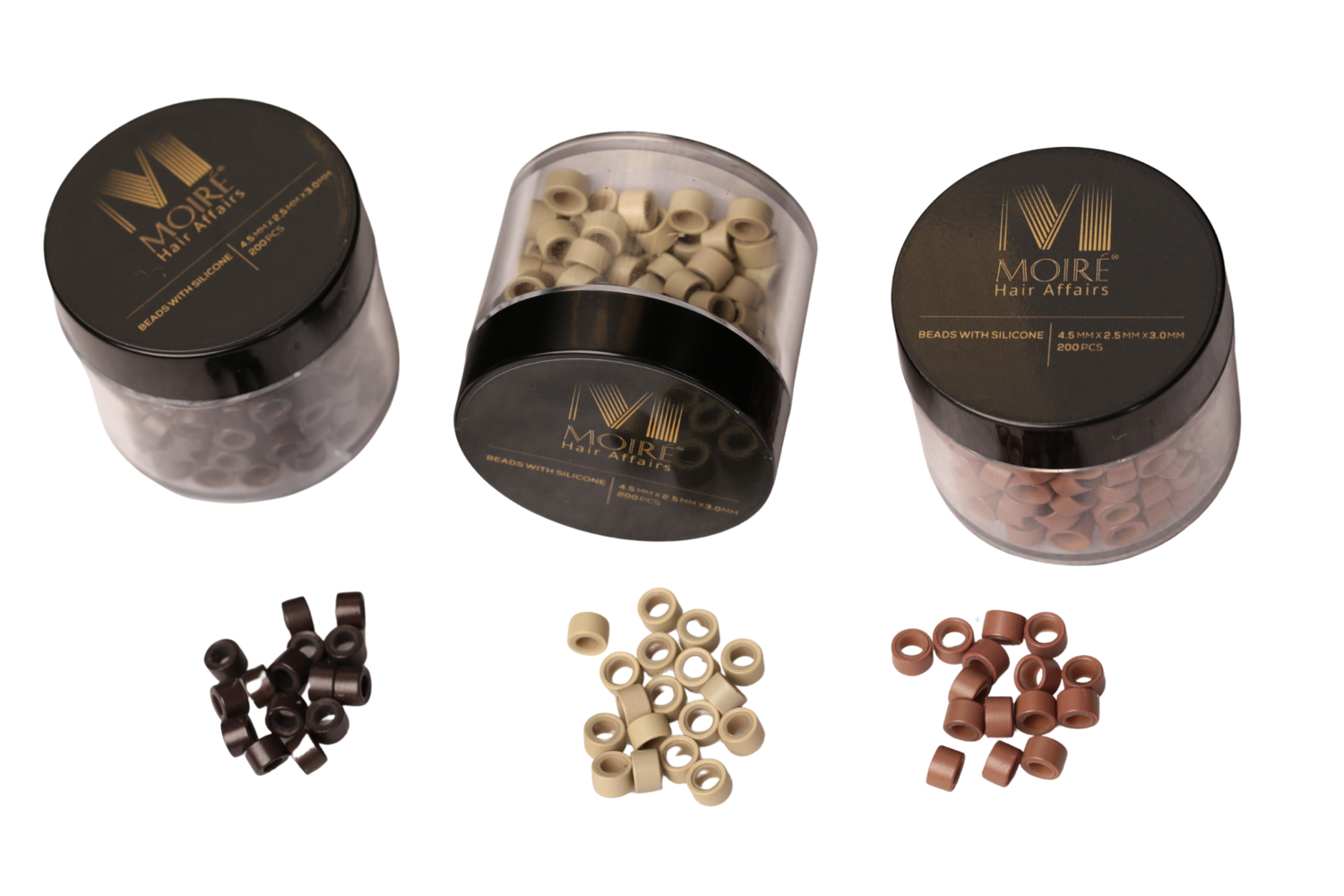 Moiré Beads - 3er-Set alle Farben