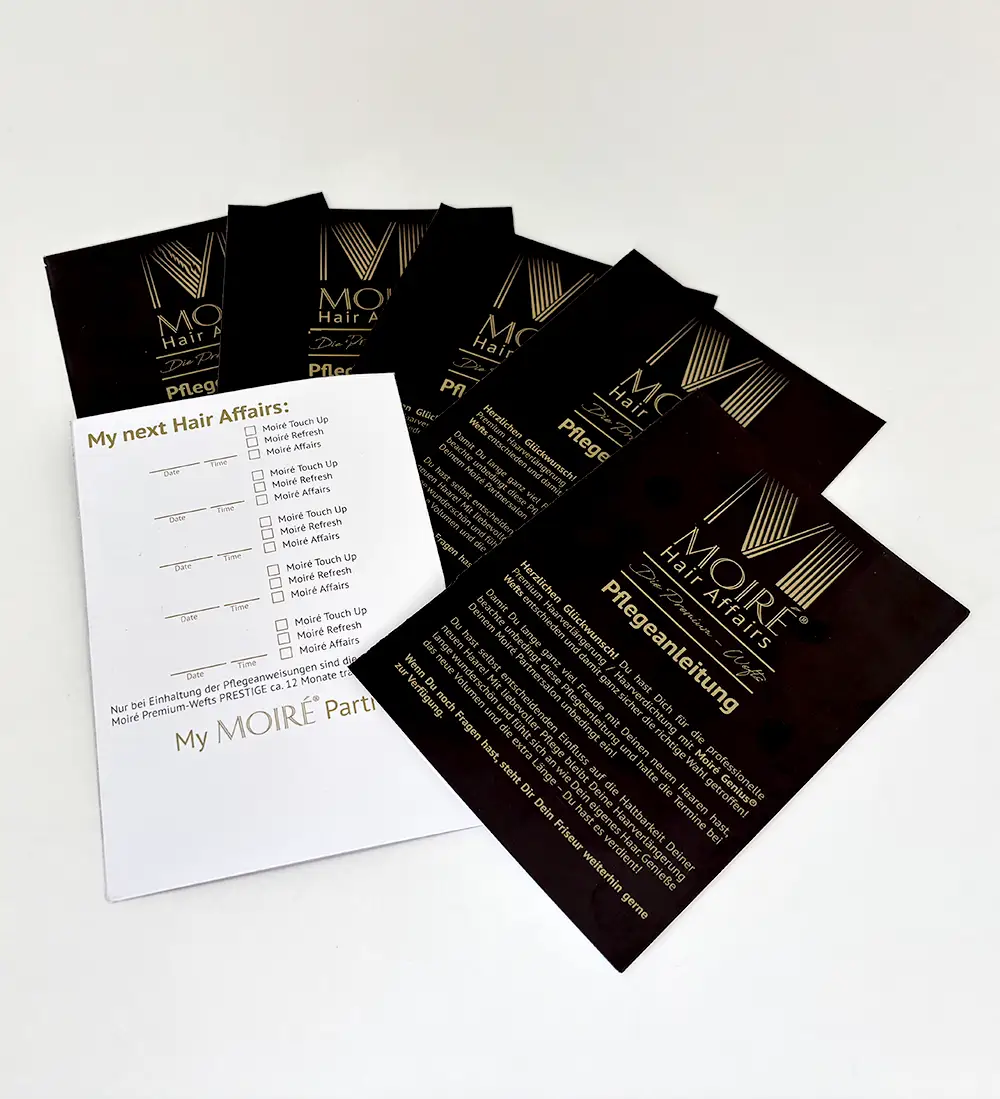 Moiré Pflegeanleitung 50 Stück